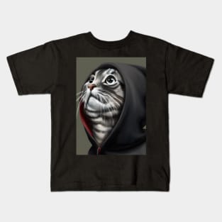 Hoodie Cat Kids T-Shirt